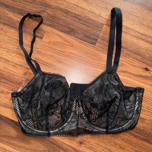 Elegant Black Lace Bra